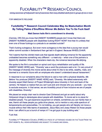 FuckAbility™ Research Council