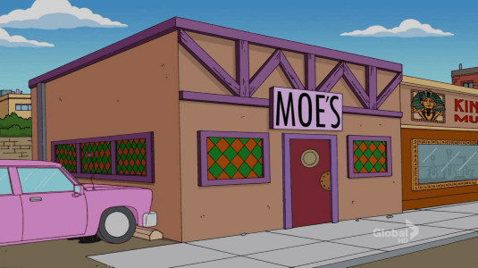 Exterior of Moe's Tavern